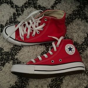 Red high top converse